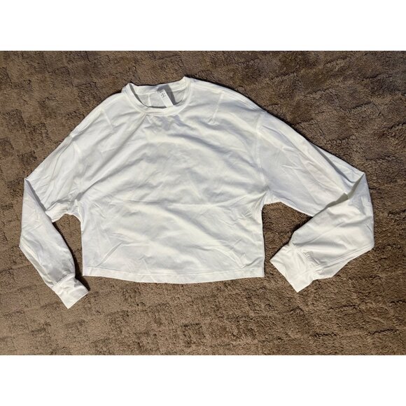 lululemon athletica Tops - NWOT Lululemon Abrasion-Resistant Training Long Sleeve Athletic Shirt White 0